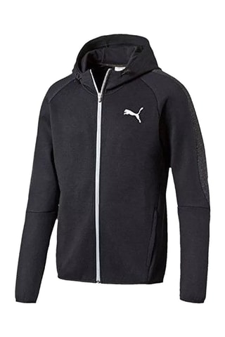 Felpa con cappuccio Evostripe - Nero