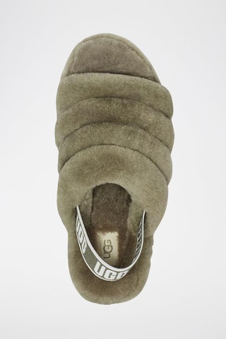 Pantofole in pelle di montone Oh Yeah - Kaki chiaro