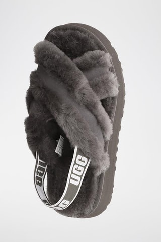 Sandali in camoscio e pelle di montone Disco Cross Slide - Grigio