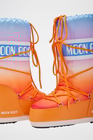Stivali Icon con stampa Sunrise - Viola e arancione