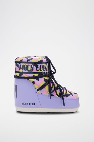 Stivali Icon Low con stampa Optical - Viola e rosa