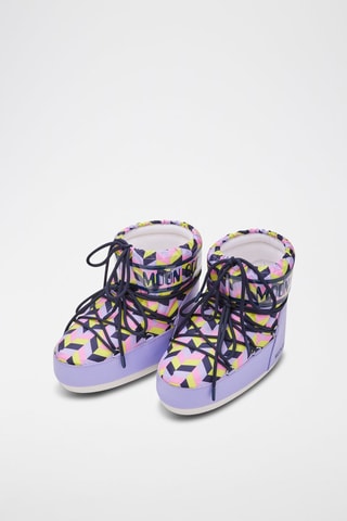 Stivali Icon Low con stampa Optical - Viola e rosa