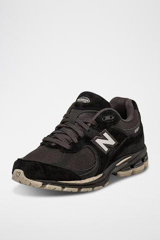 Sneakers in pelle scamosciata e mesh U2002 - Nero