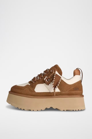 Sneakers platform in pelle scamosciata W ASTROMEL - Marrone