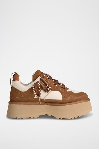 Sneakers platform in pelle scamosciata W ASTROMEL - Marrone