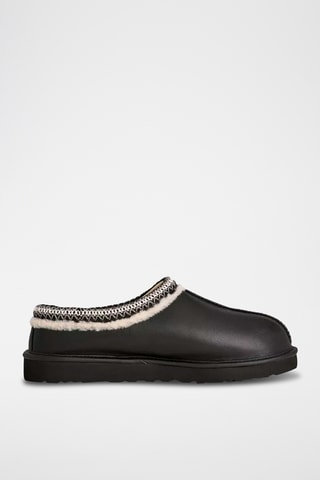 Pantofole in pelle Tasman - Nero
