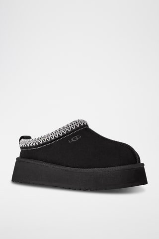 Pantofole platform in pelle scamosciata W TASMAN II - Nero