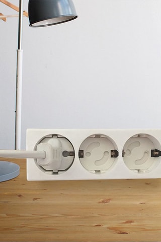 6 proteções para tomadas F-Socket EU - Branco - 3,6 x 3,3 x 0,3 cm