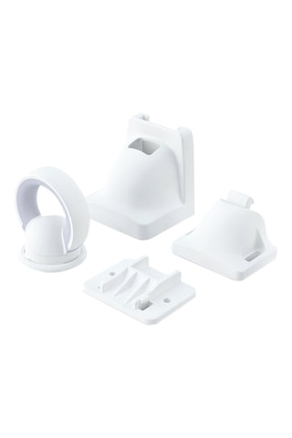 4 bloqueios - Branco e cinzento - 4 x 3,2 x 3 cm