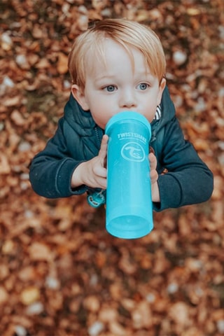 Biberon anti-colique sans BPA en silicone - Dès 4 mois - 330 ml