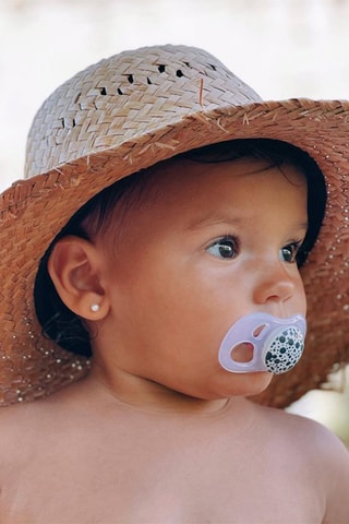 2 sucettes sans BPA, BPS et BPF en silicone - De 0 à 6 mois