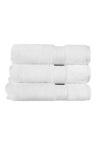 Serviette de bain Fancy - Blanc - 76 x 142 cm