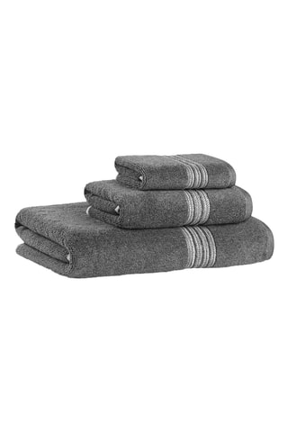 Drap de douche Antique - Gris foncé - 76 x 142 cm