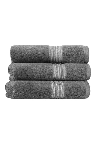 Drap de douche Antique - Gris foncé - 76 x 142 cm