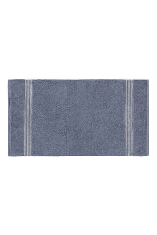 Serviette de bain Antique - Bleu marine - 76 x 142 cm