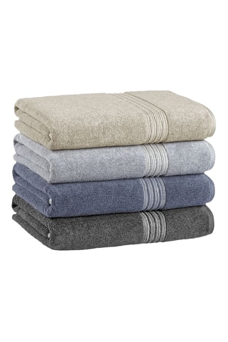 Serviette de bain Antique - Bleu marine - 76 x 142 cm