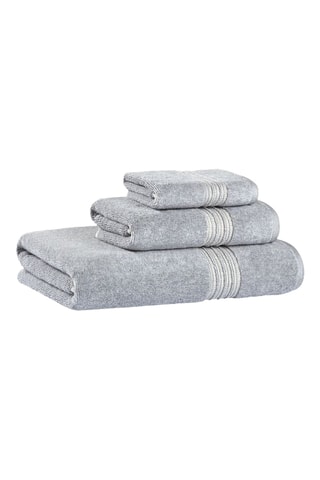 Serviette de bain Antique - Gris clair - 76 x 142 cm