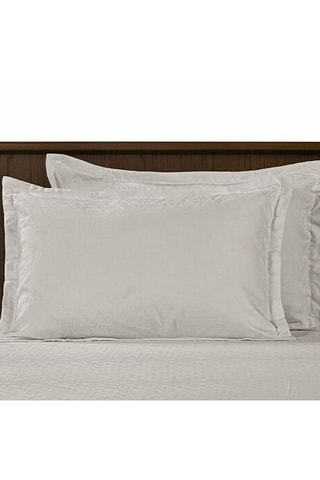 Parure de couette en fibres de bambou Sham - Blanc