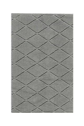Tapis de bain Diamant - Gris foncé - 60 x 90 cm