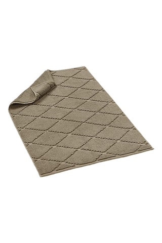 Tapis de bain Diamant - Gris foncé - 60 x 90 cm