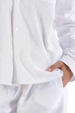 Pyjama Alison - Blanc et beige