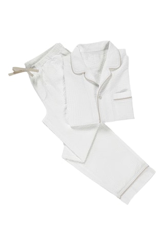 Pyjama Alison - Blanc et beige