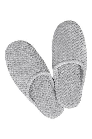 Pantoufles Chevron - Gris