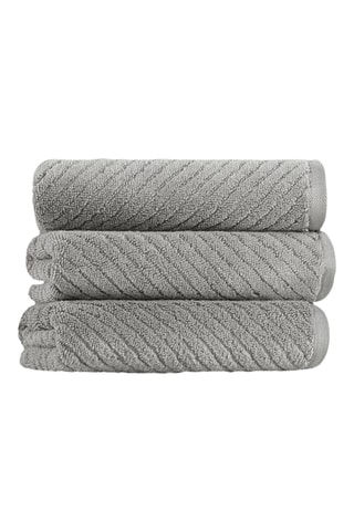 Serviette de bain Chevron - Gris - 76 x 142 cm