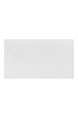 Serviette de bain Chevron - Blanc - 76 x 142 cm