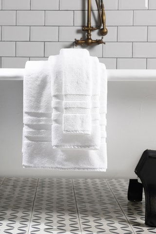 Serviette de bain Kinsey - Blanc - 70 x 140 cm