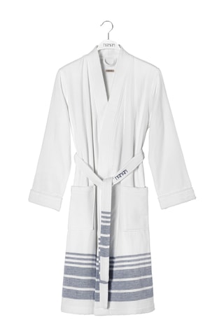 Peignoir Marine - Blanc