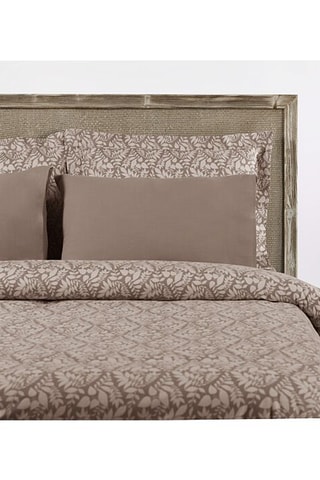 Housse de couette Firenze King - Gris foncé et écru