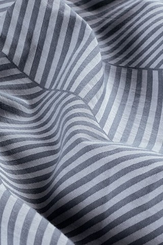 Housse de couette Chevron King - Bleu marine