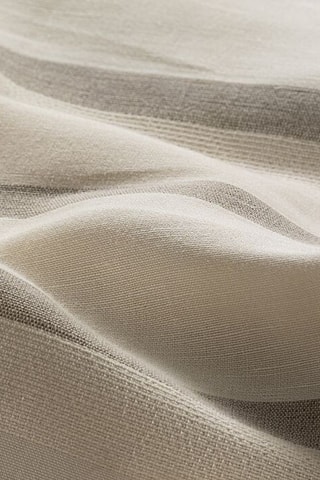 Housse de couette en lin et soie Hanim - Blanc et gris