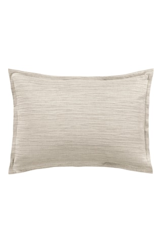 Taie d’oreiller en coton Ephesus Waffle - Beige