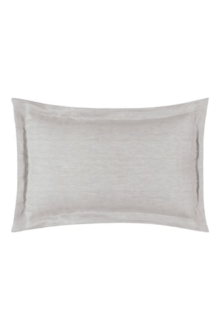 Taie d’oreiller en coton et lin Halikarnas - Beige