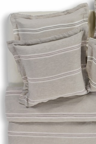 Taie d'oreiller en lin Sham - Gris chiné