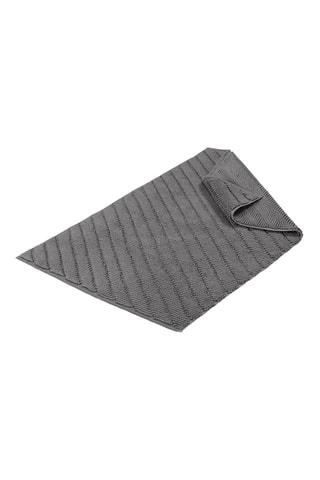 Tapis de bain Diagonal - Gris foncé - 60 x 95 cm