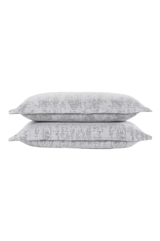 Taie d’oreiller en coton Caria - Gris