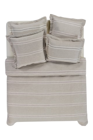 Taie d’oreiller en coton Pure Linen - Gris