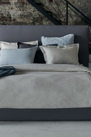 Taie d’oreiller en coton Trace - Beige chiné