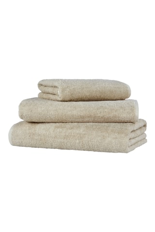 Drap de douche en lin Grain - Beige - 70 x 140 cm