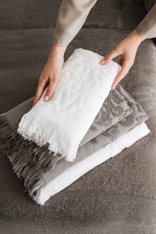 Toalha de banho Panna Solid - Cinzento-escuro - 100 x 180 cm