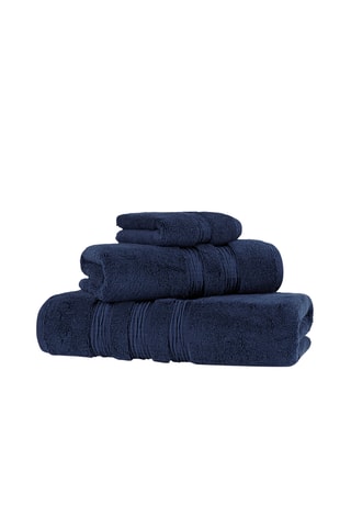 Drap de bain Nova - Bleu marine - 100 x 150 cm