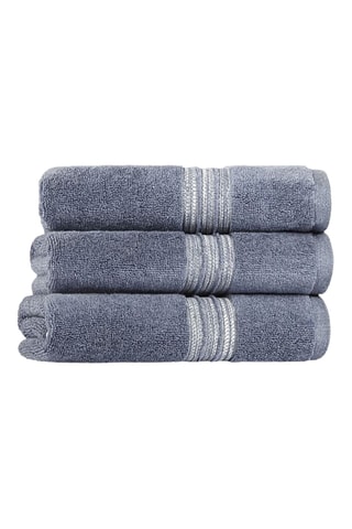 3 serviettes invité Antique - Bleu cobalt - 33 x 33 cm