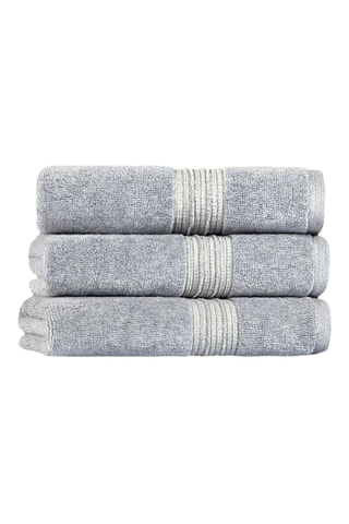 2 serviettes de toilette Antique - Gris clair - 40 x 71 cm