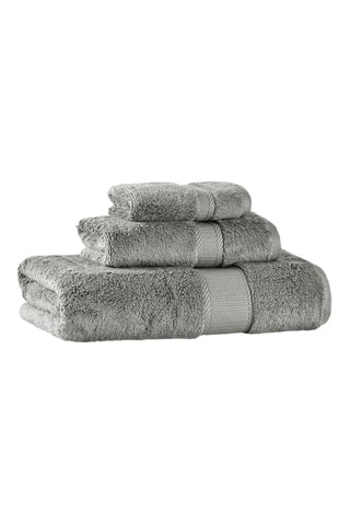 3 serviettes de bain Fancy - Gris - 76 x 142 cm