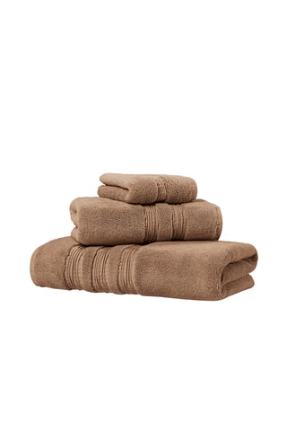 3 serviettes Nova - Marron- 30 x 40, 50 x 100 et 70 x 140 cm