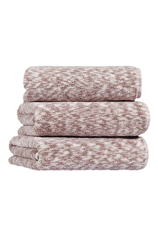 2 serviettes Grade - Rose et blanc- 50 x 90 et 70 x 140 cm