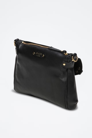 Sac bandoulière en cuir Giulia - Noir